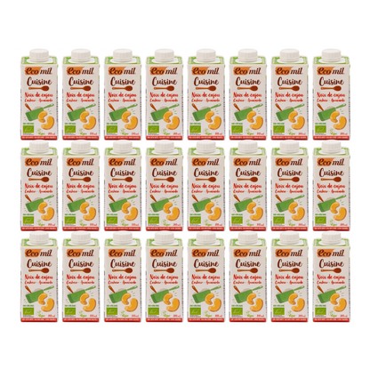 Pack 24x Nata ecológica para cocinar de Anacardos 200 ml. EcoMil Cuisine