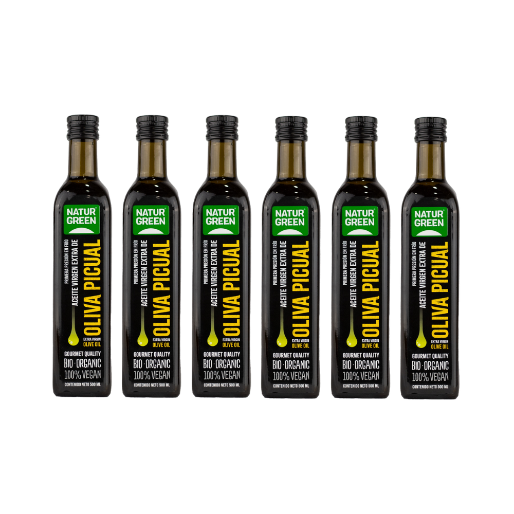 Pack 6x Aceite de Oliva Picual Ecológico 500 ml NaturGreen