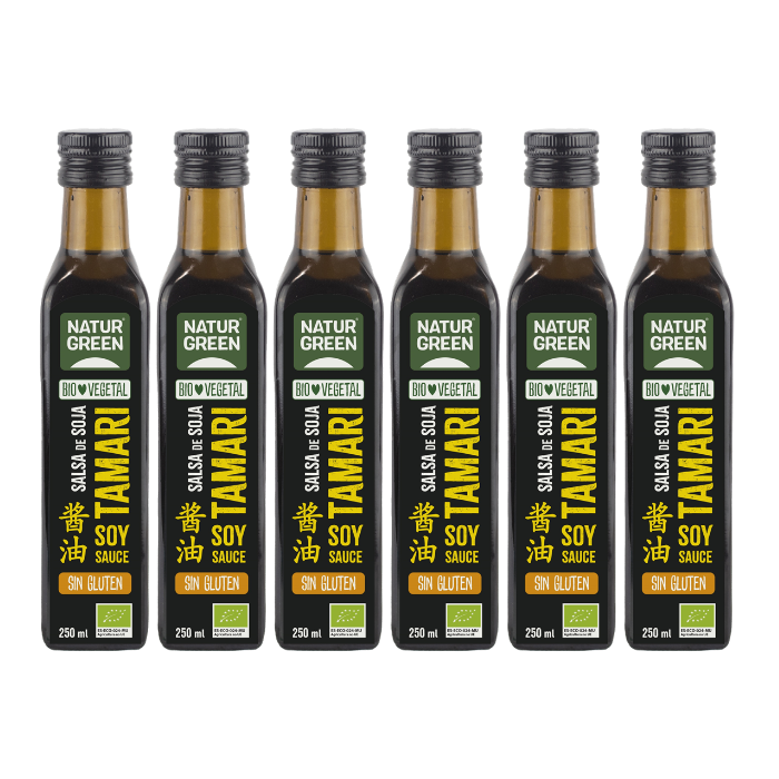 Pack 6x Salsa Tamari Ecológica 250 ml NaturGreen