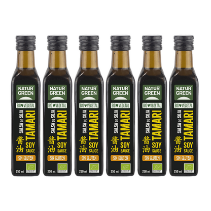 Pack 6x Salsa Tamari Ecológica 250 ml NaturGreen