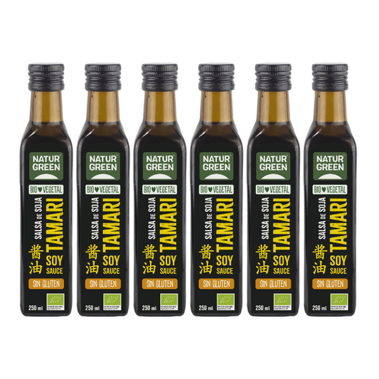 Pack 6x Salsa Tamari Ecológica 250 ml NaturGreen