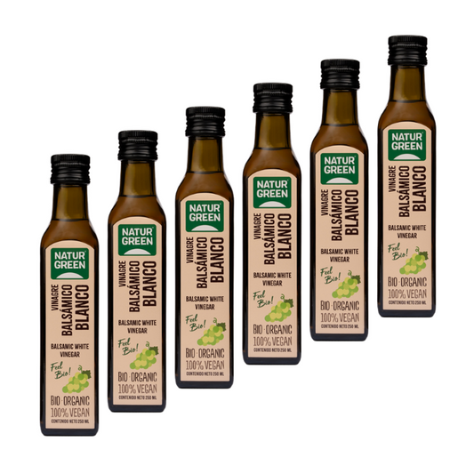 Pack 6x Vinagre Balsámico Blanco Ecológico 250 ml NaturGreen