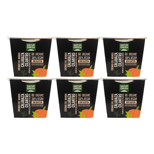 Pack 6x Crema de Calabaza y Cilantro Bio 310g NaturGreen