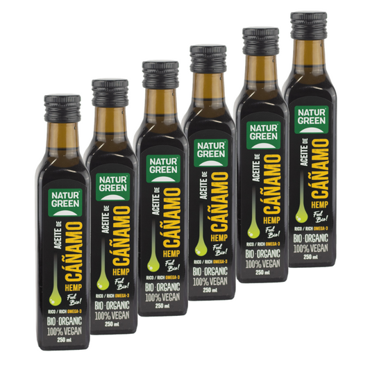 Pack 6x Aceite de Cáñamo Ecológico 250 ml NaturGreen