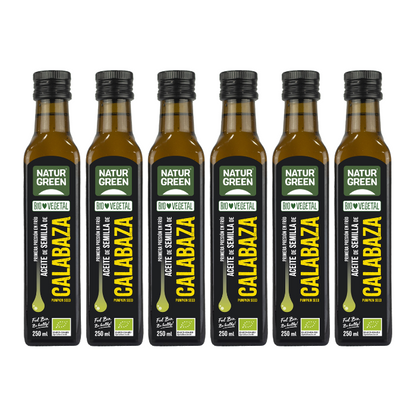 Pack 6x Aceite de Semillas de Calabaza Ecológico 250 ml NaturGreen