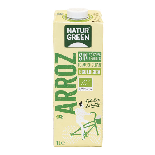Bebida de Arroz Sin Azúcares Añadidos Bio 1L NaturGreen