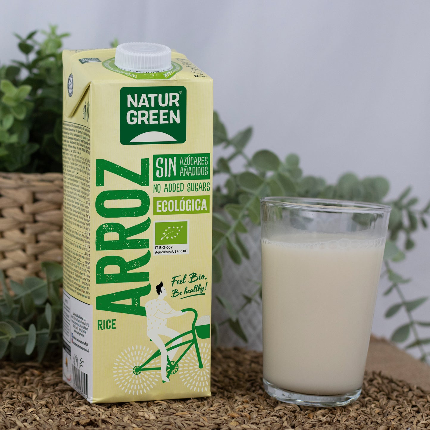 Bebida de Arroz Sin Azúcares Añadidos Bio 1L NaturGreen