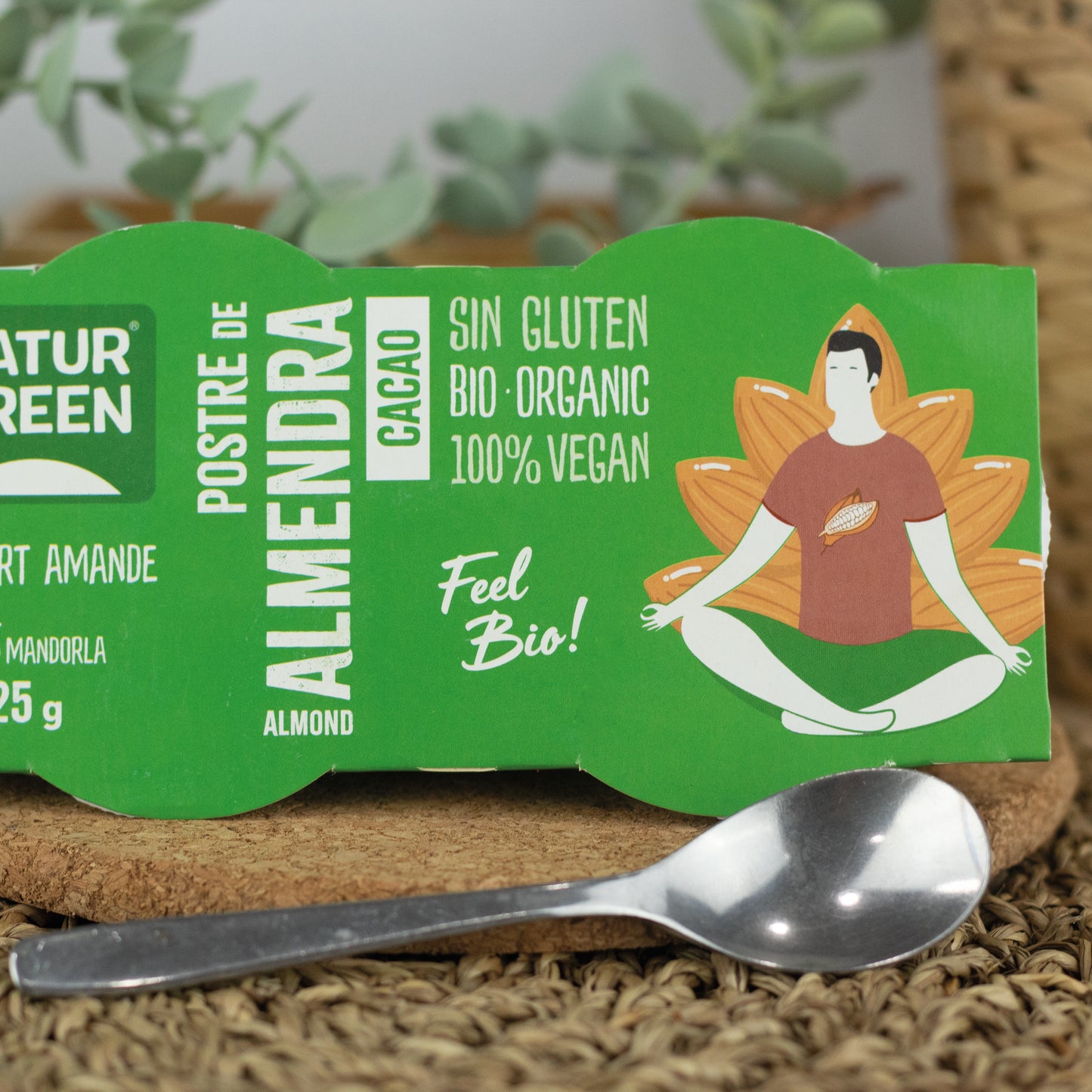 Pack 6x Postre de Almendra y Cacao Bio (2x125 g) NaturGreen