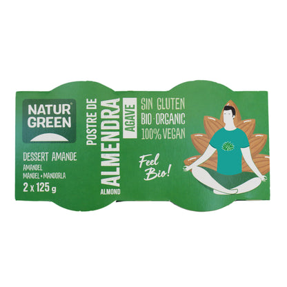 Postre de Almendra y  Agave Bio (2x125 g) NaturGreen