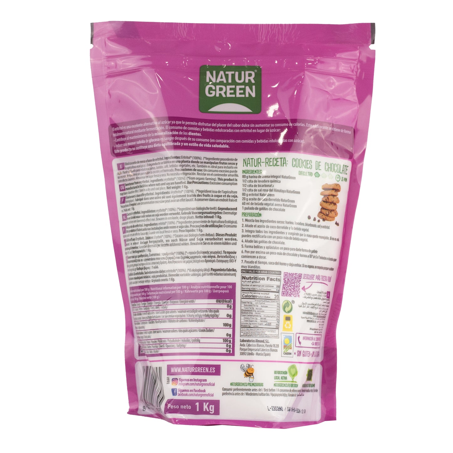 Eritritol Bio 1kg NaturGreen