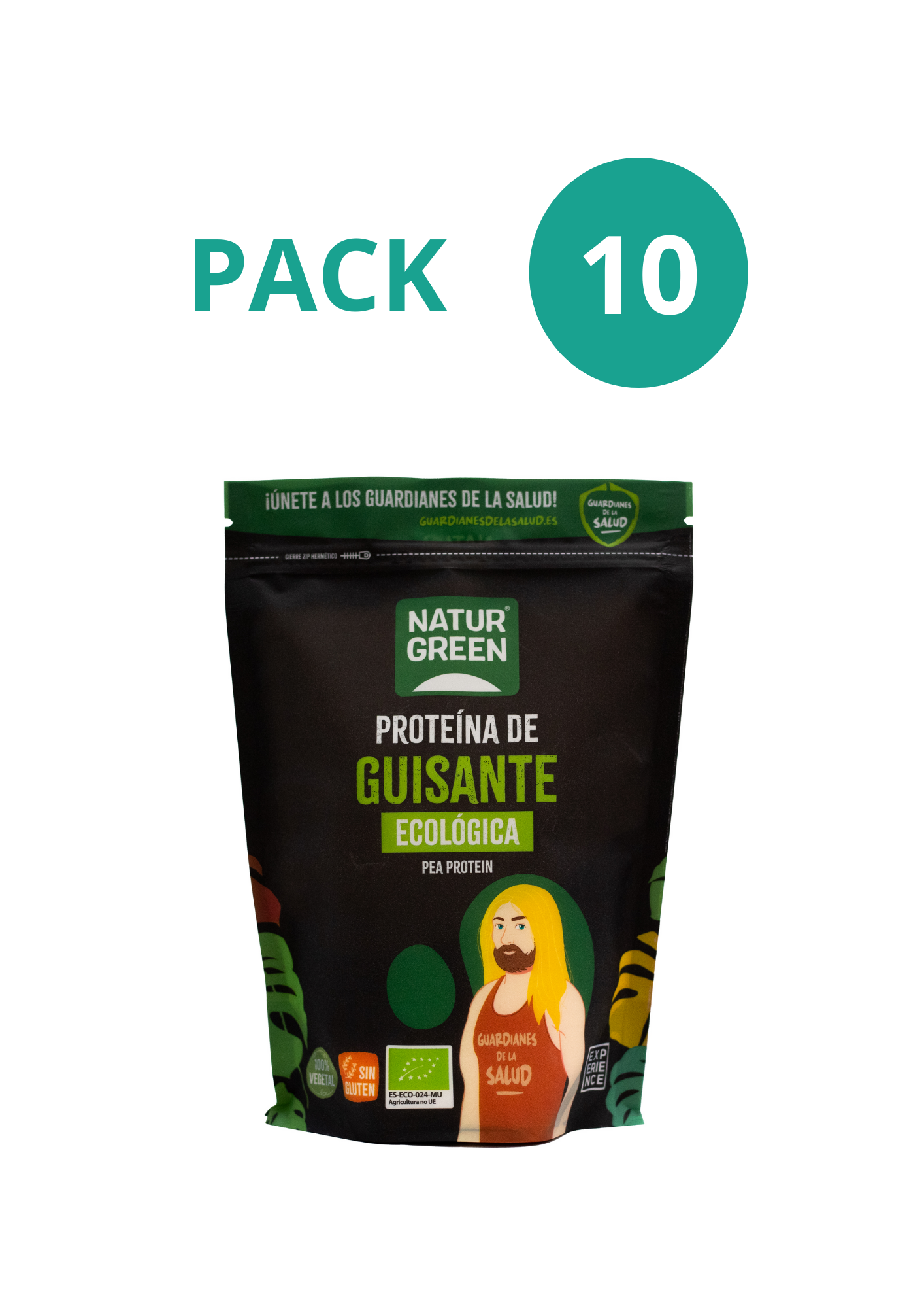 Pack 10x Proteína de Guisante Bio 400g NaturGreen
