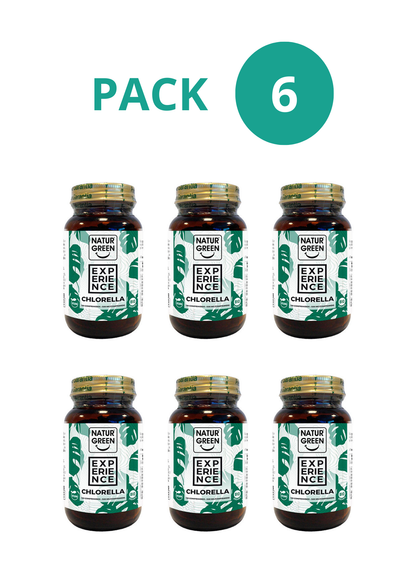 Pack 6x Chlorella Ecológica 180 comprimidos NaturGreen