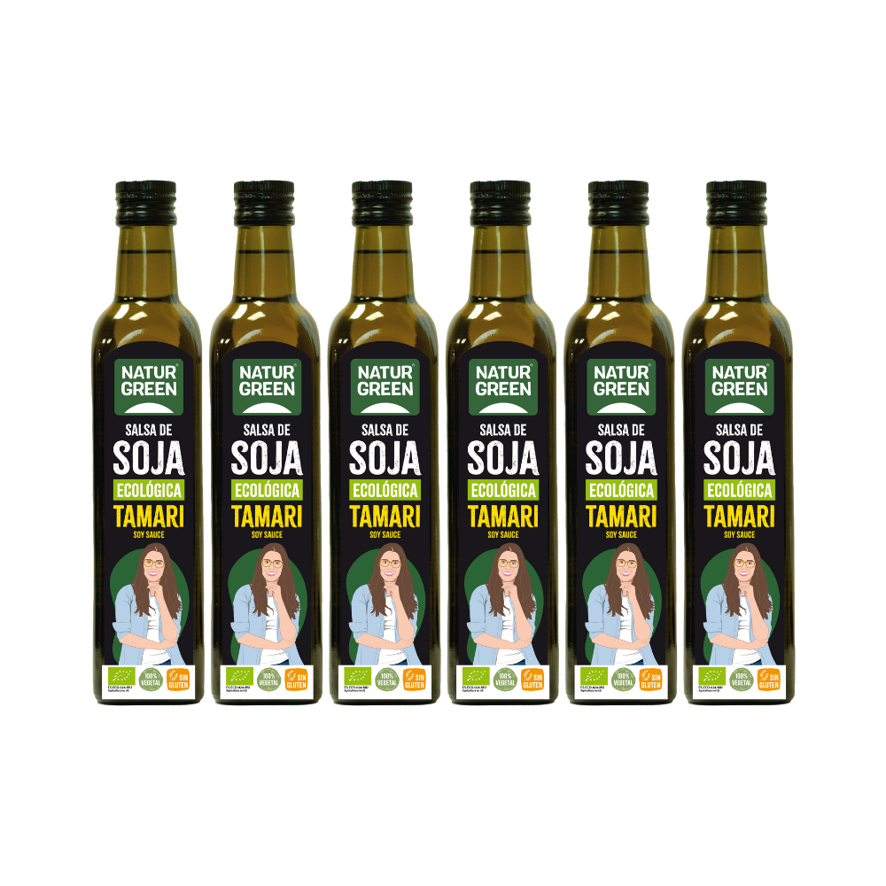 Pack 6x Salsa Tamari Ecológica 500 ml NaturGreen