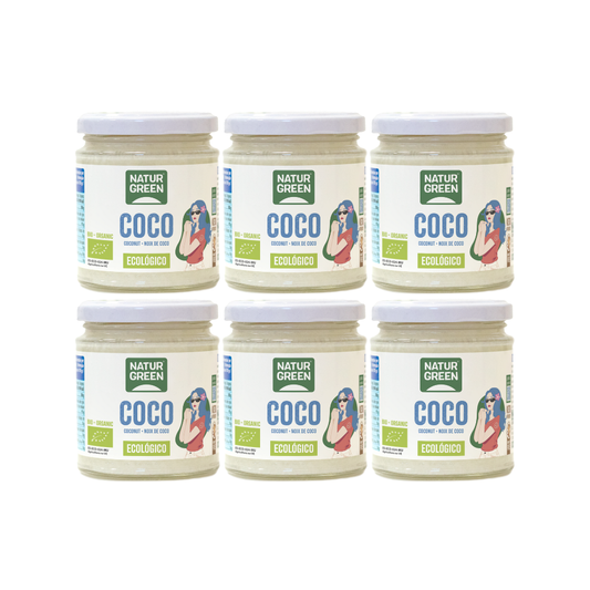 Pack 6x Coco Virgen Ecológico 215 ml NaturGreen