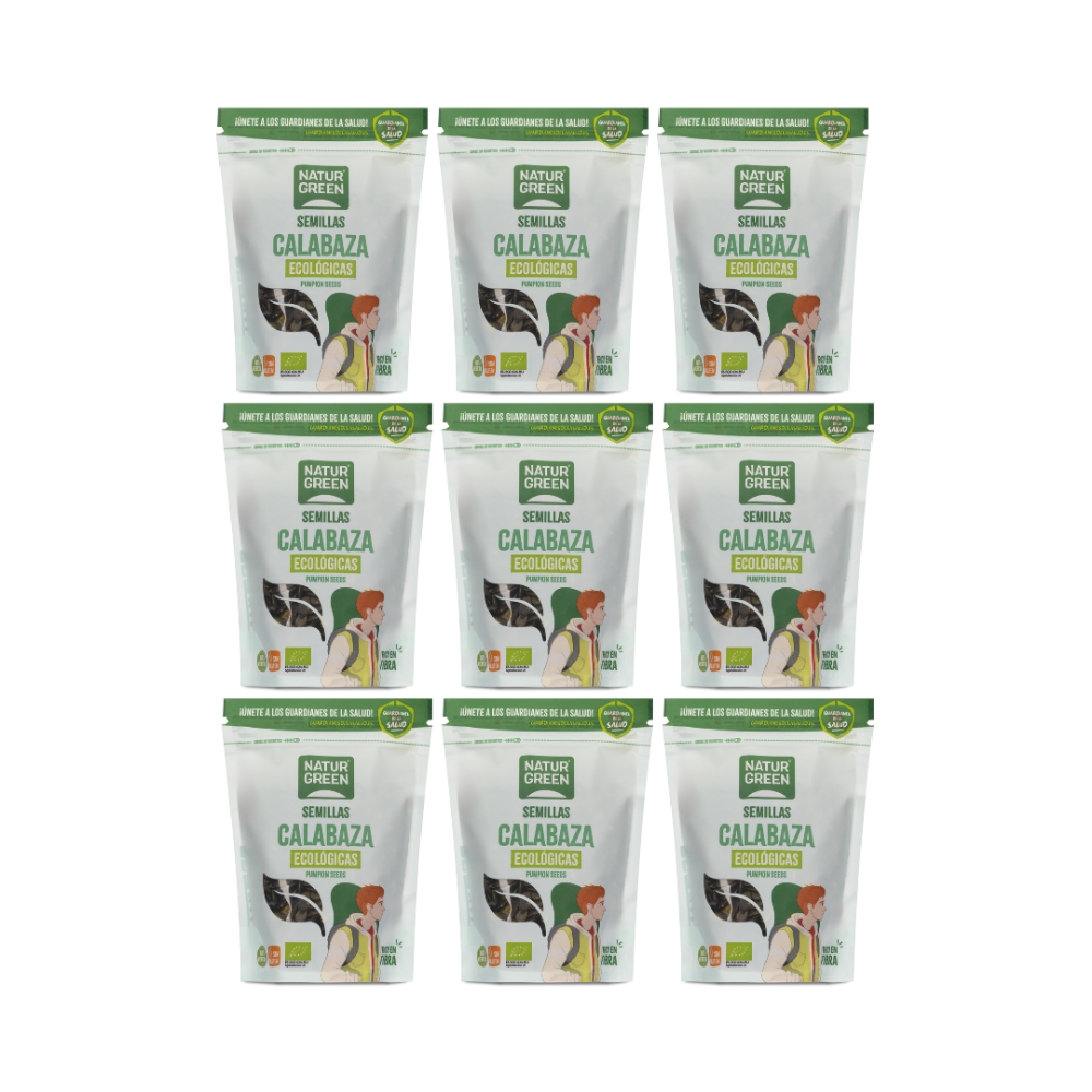 Pack 9x Semillas de Calabaza Ecológicas 225g NaturGreen
