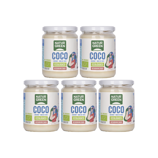 Pack 5x Coco Ecológico para Cocinar 430 ml NaturGreen