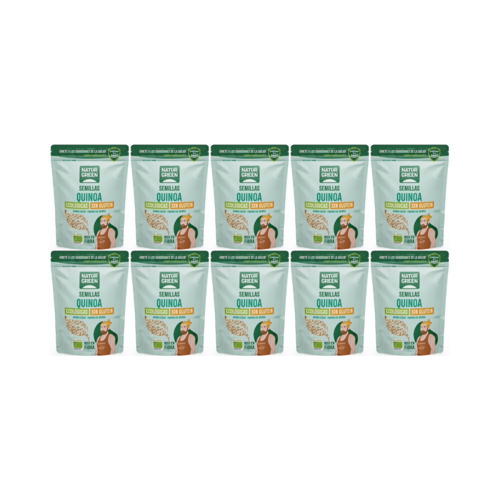 Pack 10x Quinoa Ecológica en Grano 450g NaturGreen