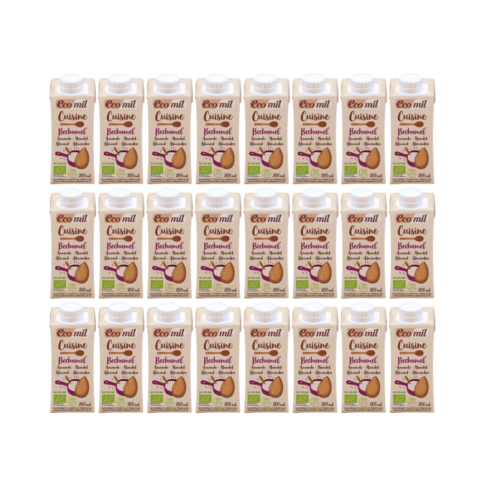 Pack 24x Bechamel de almendra Bio para cocinar 200ml Ecomil