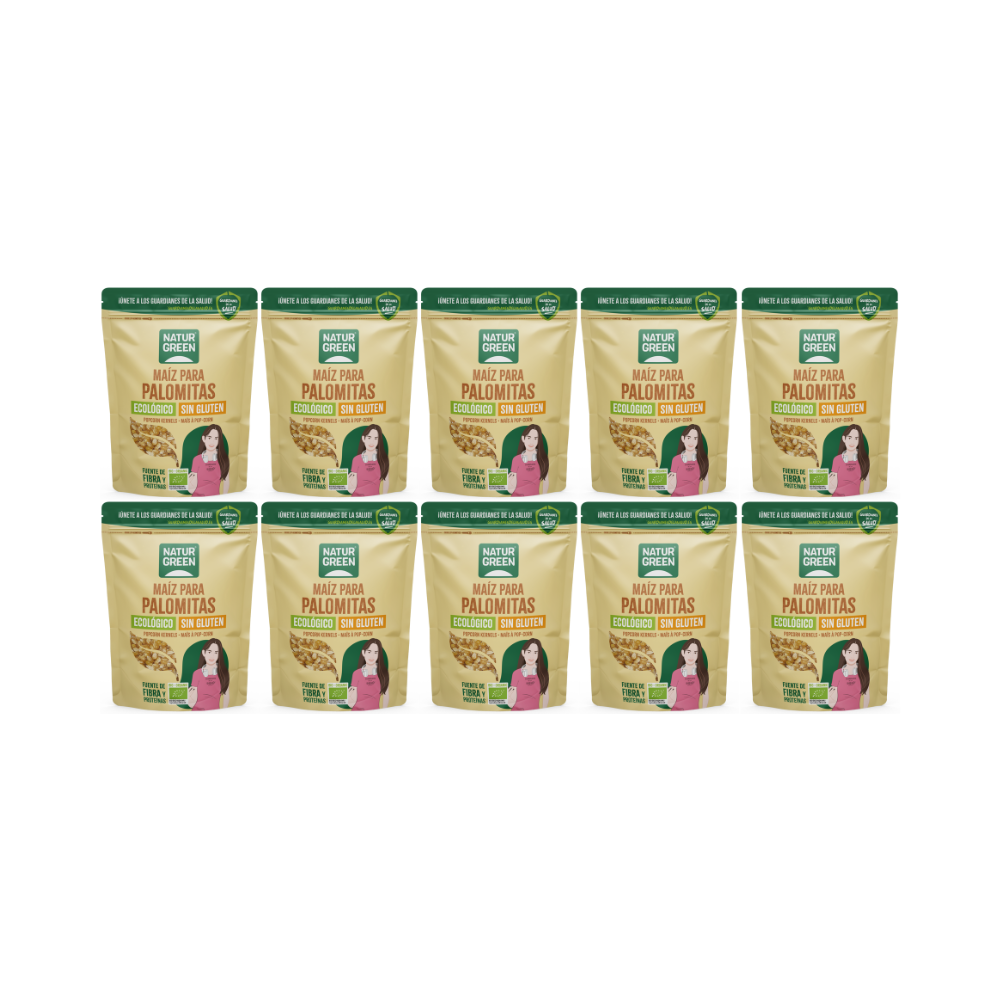 Pack 10x Maíz para palomitas ecológico 400g NaturGreen