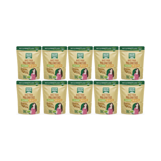 Pack 10x Maíz para palomitas ecológico 400g NaturGreen