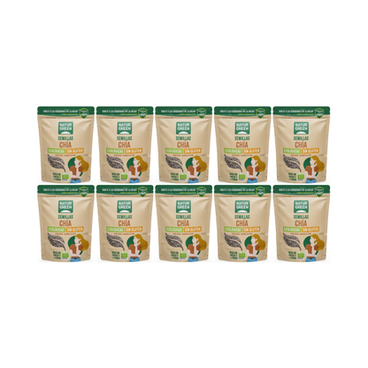 Pack 10x Semillas de Chía Ecológicas 500g NaturGreen