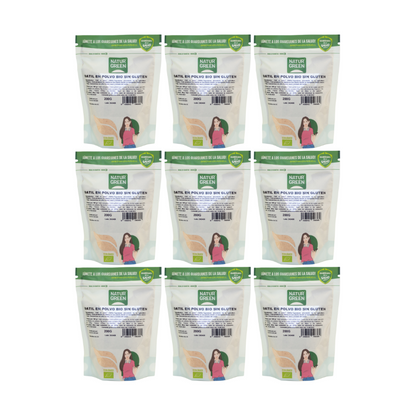 Pack 9x Harina de Dátil Bio 200 g NaturGreen
