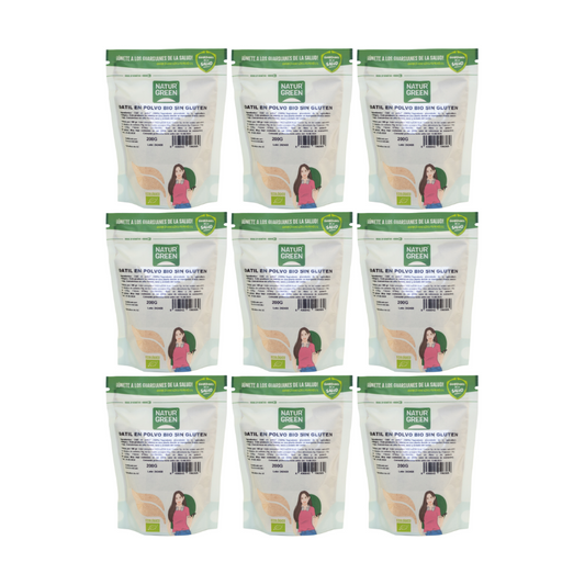 Pack 9x Harina de Dátil Bio 200 g NaturGreen