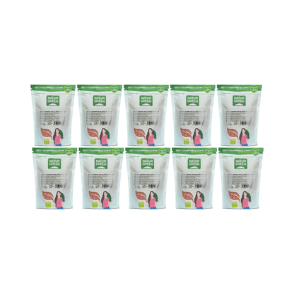 Pack 10x Arroz Jazmín Rojo Integral Bio 500g NaturGreen