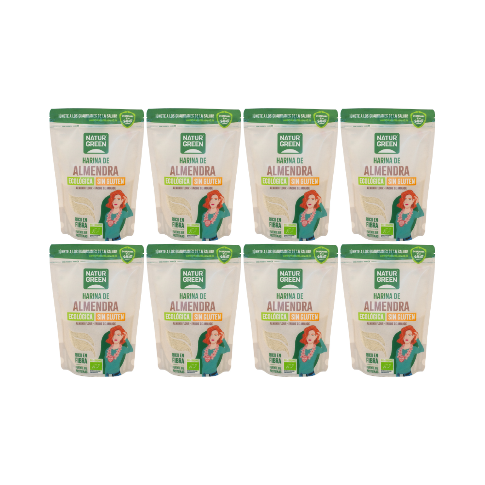 Pack 8x Harina de Almendra Bio 300 g NaturGreen
