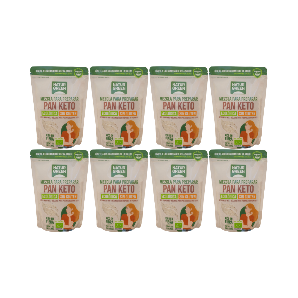 Pack 8x Mezcla Pan Keto Bio 400 g NaturGreen