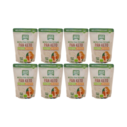 Pack 8x Mezcla Pan Keto Bio 400 g NaturGreen