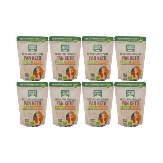 Pack 8x Mezcla Pan Keto Bio 400 g NaturGreen