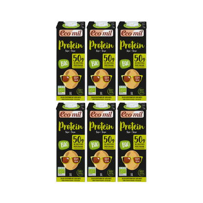 Pack 6x Bebida de Soja con Proteína Bio 1L Ecomil