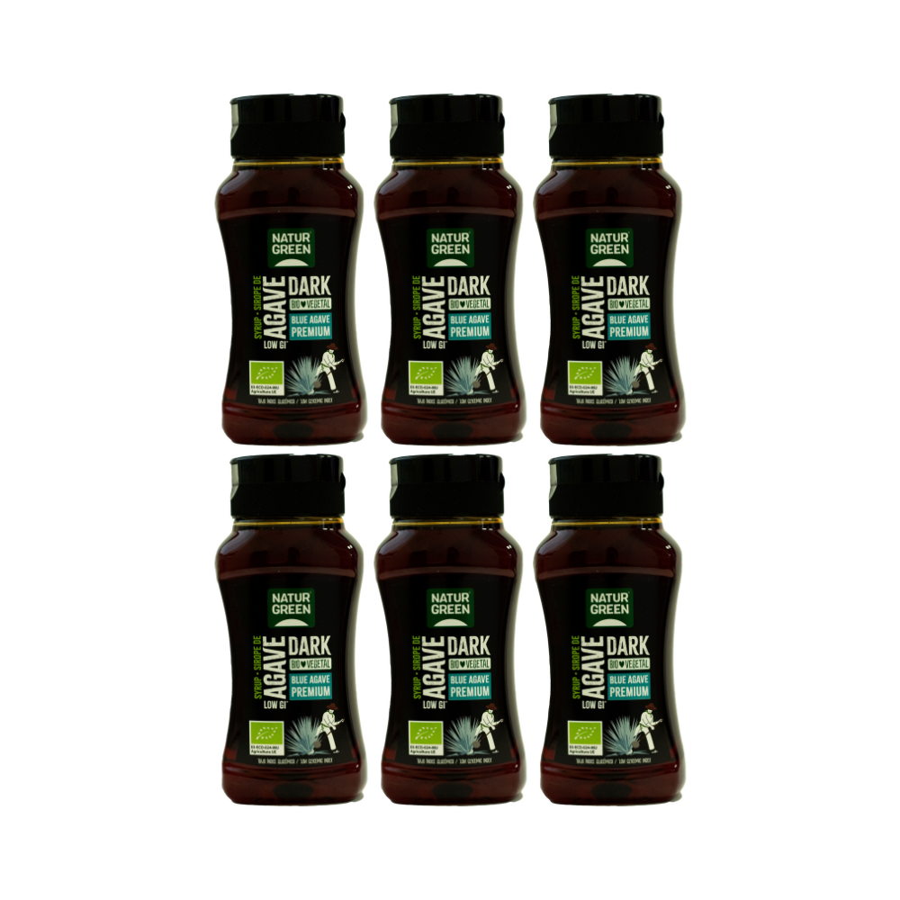 Pack 6x Sirope de Agave Dark Ecológico 258 ml NaturGreen