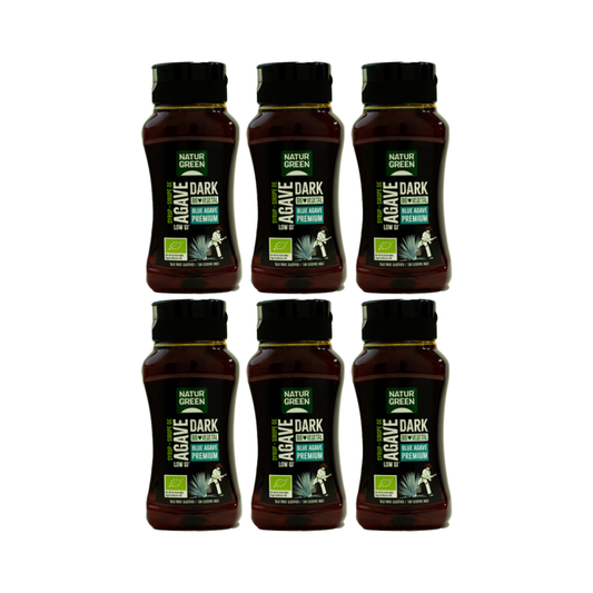 Pack 6x Sirope de Agave Dark Ecológico 258 ml NaturGreen
