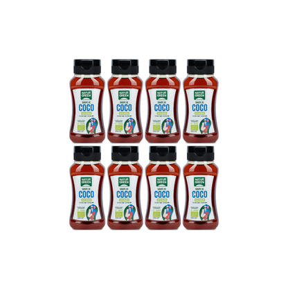 Pack 8x Sirope de coco Bio 258ml / 350g NaturGreen