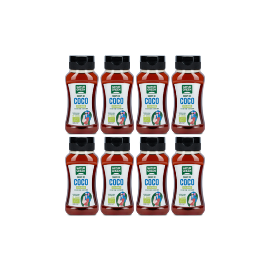 Pack 8x Sirope de coco Bio 258ml / 350g NaturGreen
