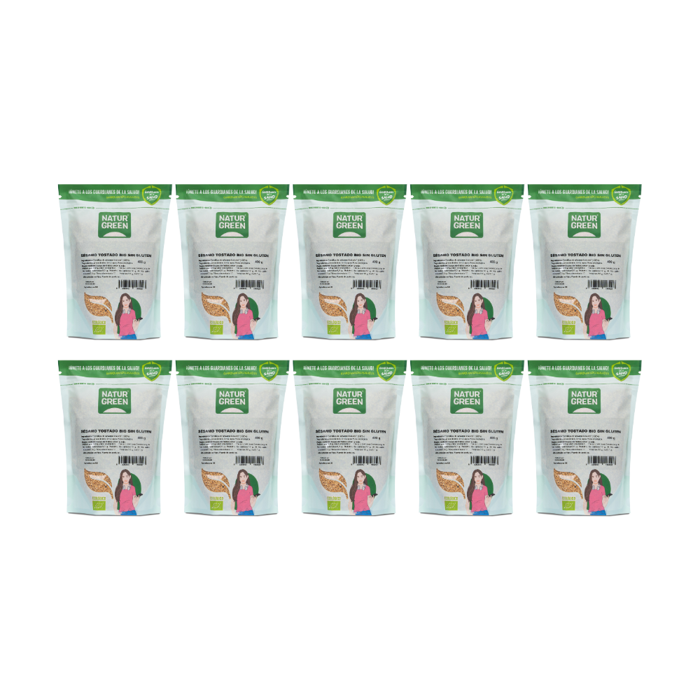 Pack 10x Sésamo Tostado Ecológico 400g NaturGreen