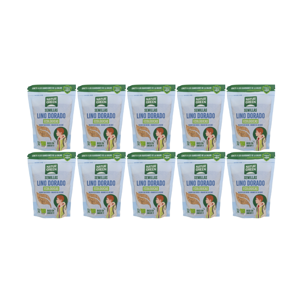 Pack 10x Lino Dorado Ecológico 500g NaturGreen