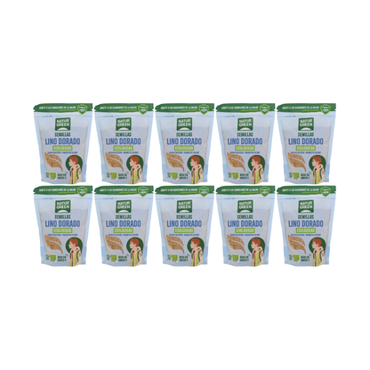 Pack 10x Lino Dorado Ecológico 500g NaturGreen