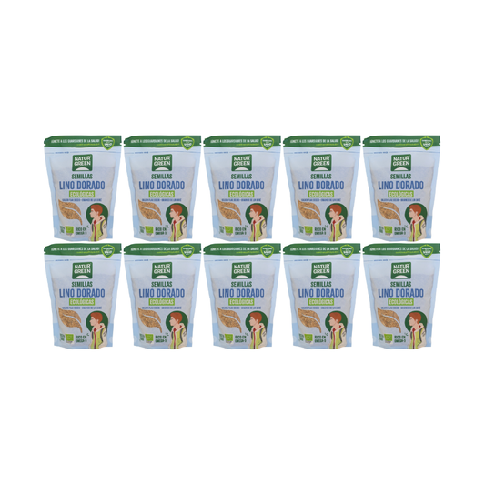 Pack 10x Lino Dorado Ecológico 500g NaturGreen