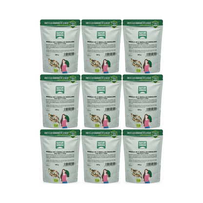 Pack 9x Mezcla 6 Semillas Ensalada Goji y Chía Bio 225 g NaturGreen