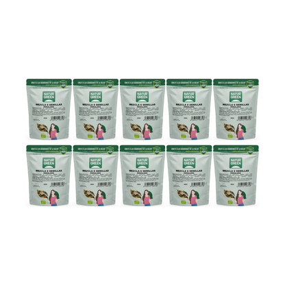 Pack 10x Mezcla 6 Semillas Bio Ensalada 450 g NaturGreen
