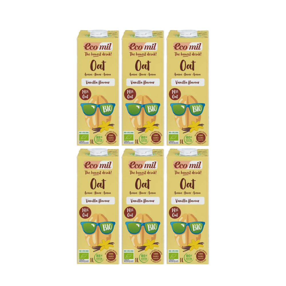 Pack 6x Bebida de Avena Vanilla Sin Azúcares Añadidos Bio 1 L
