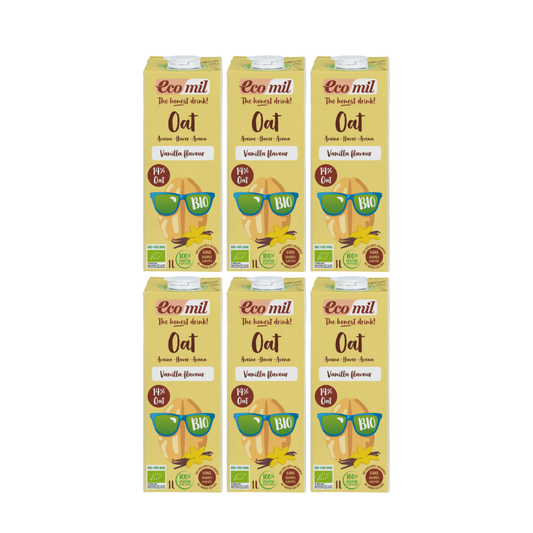 Pack 6x Bebida de Avena Vanilla Sin Azúcares Añadidos Bio 1 L