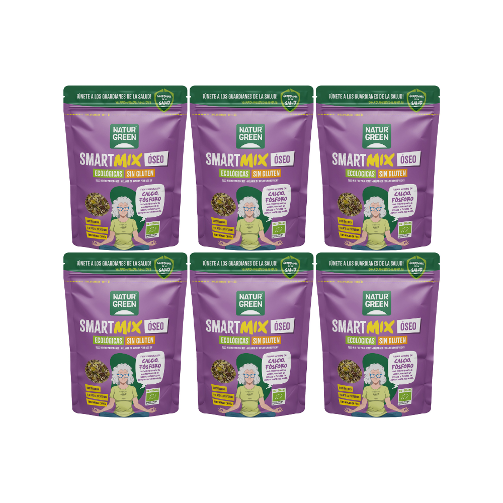 Pack 6x Semillas SmartMix Huesos Bio 175 g NaturGreen