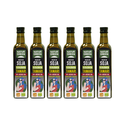 Pack 6x Tamari Contenido Reducido en Sal Bio 500 ml NaturGreen