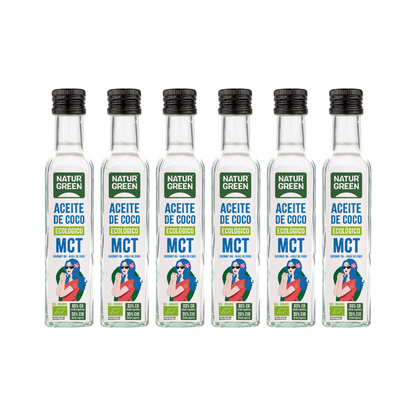 Pack 6x Aceite de Coco MCT Bio 250 ml NaturGreen