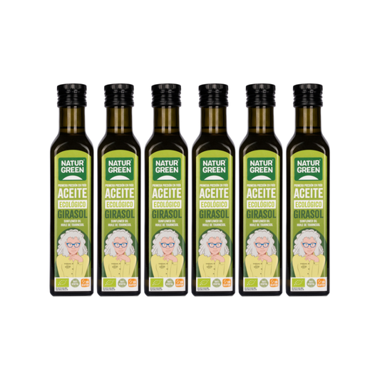 Pack 6x Aceite de Girasol Ecológico 250 ml NaturGreen