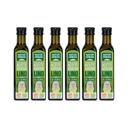 Pack 6x Aceite de Lino Ecológico 250 ml NaturGreen